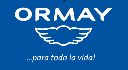 LOGO ORMAY para toda la vida (fondo azul)